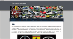 Desktop Screenshot of funcarsofsandiego.com